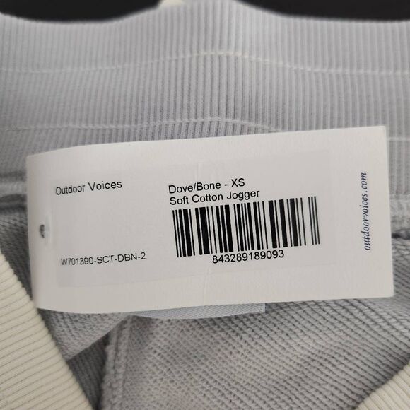 Outdoor Voices Cream and Gray Joggers NWT Size XS Cream Joggers - Picture 7 of 7